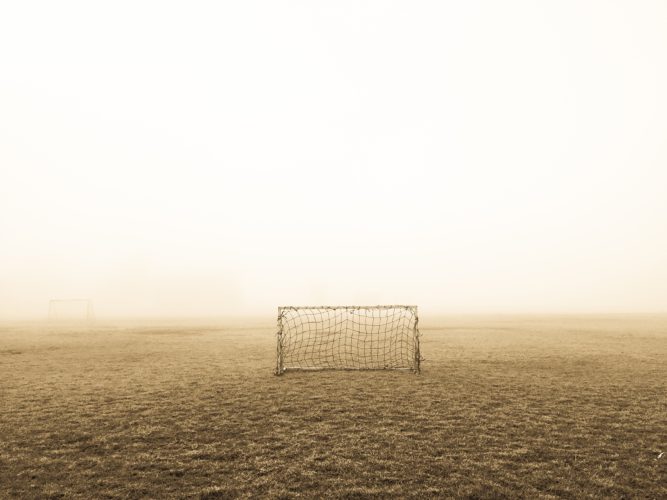 Lone soccer goal